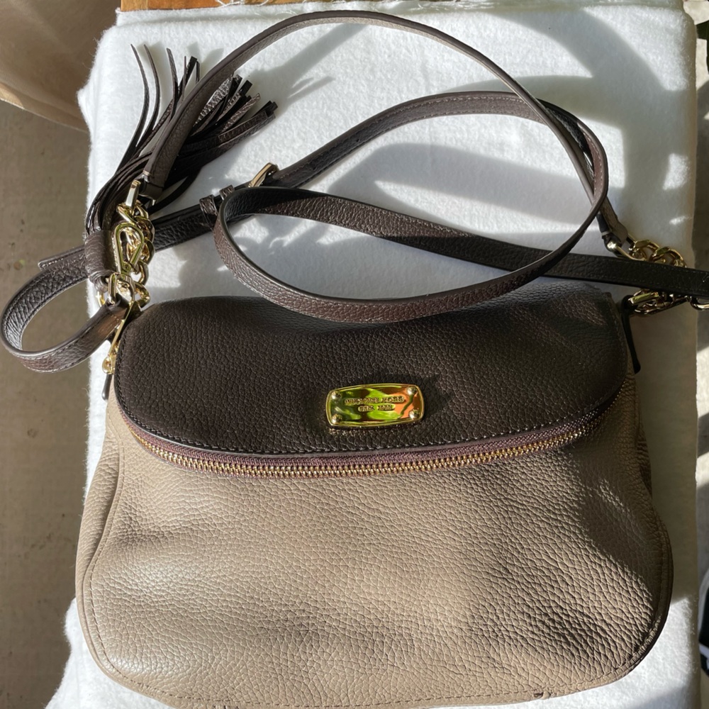 NWT MICHAEL MICHAEL KORS HANDBAG   BEDFORD   Dark Taupe/ Coffee
